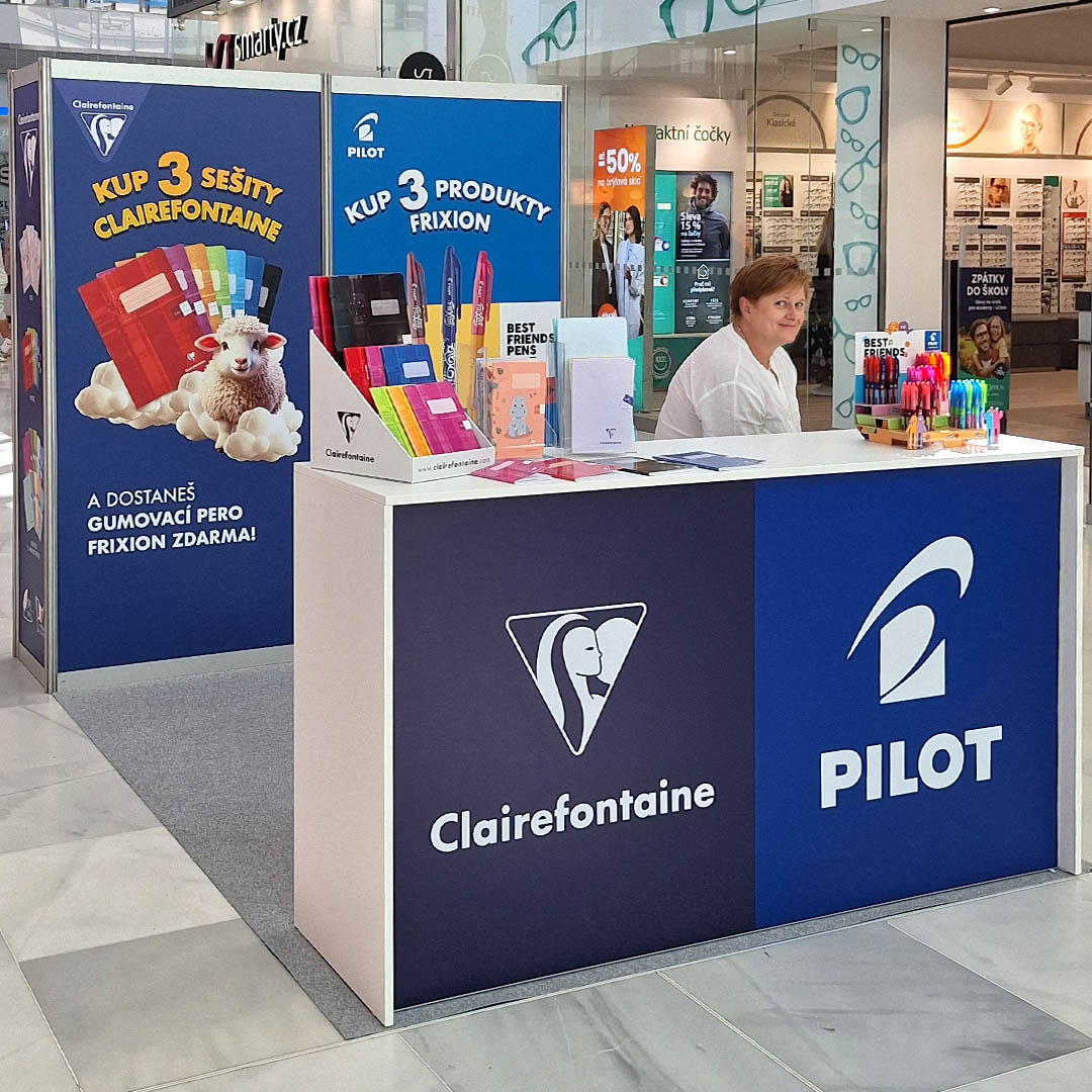 Prodejní stánek Clairefontaine