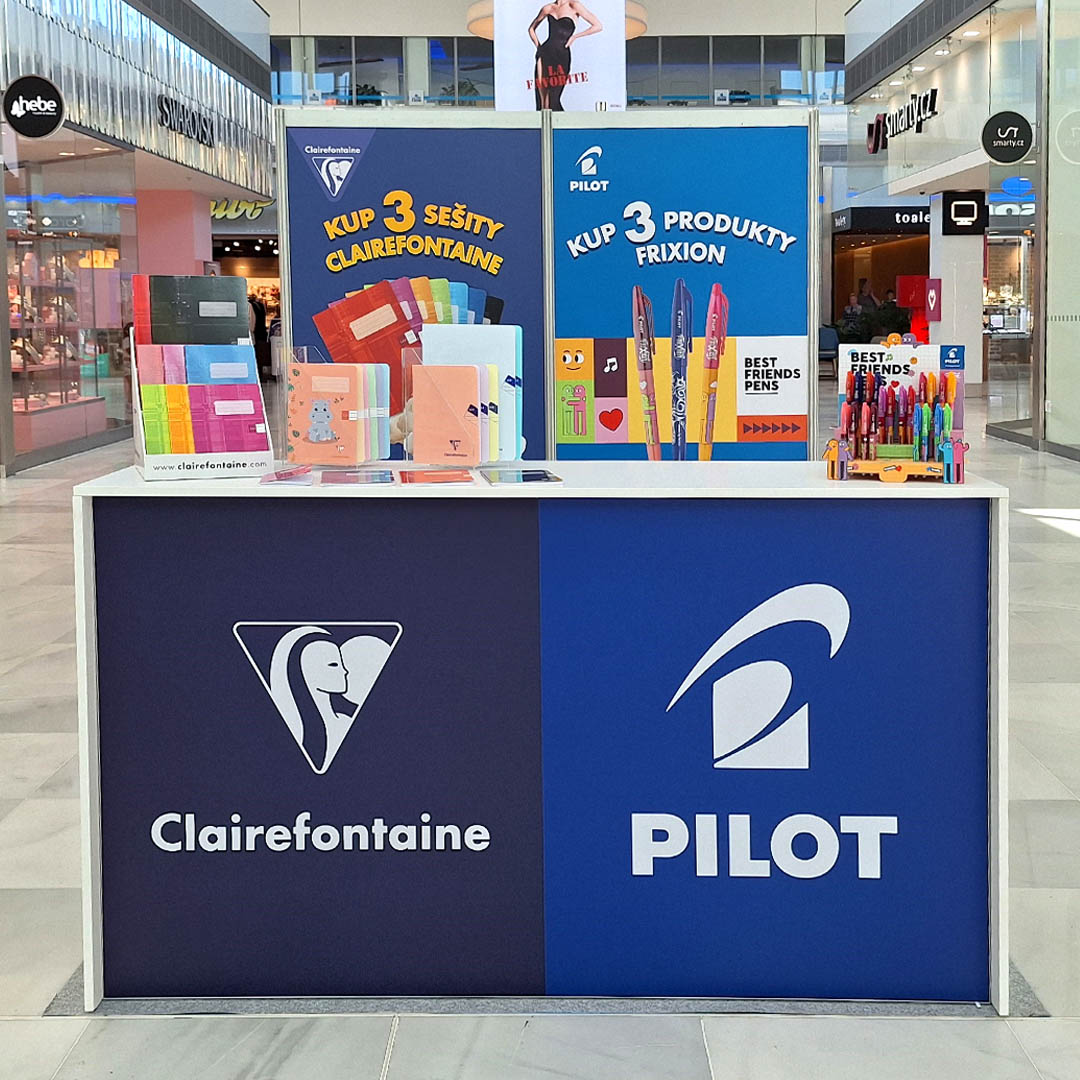 Prodejní stánek Clairefontaine